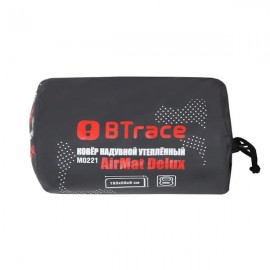 Ковер надувной утеплённый BTrace AirMat Delux,193х59х9 см, с насосом (Серый)