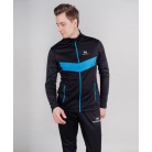 Разминочный костюм Nordski Base Black/Blue NSM815170